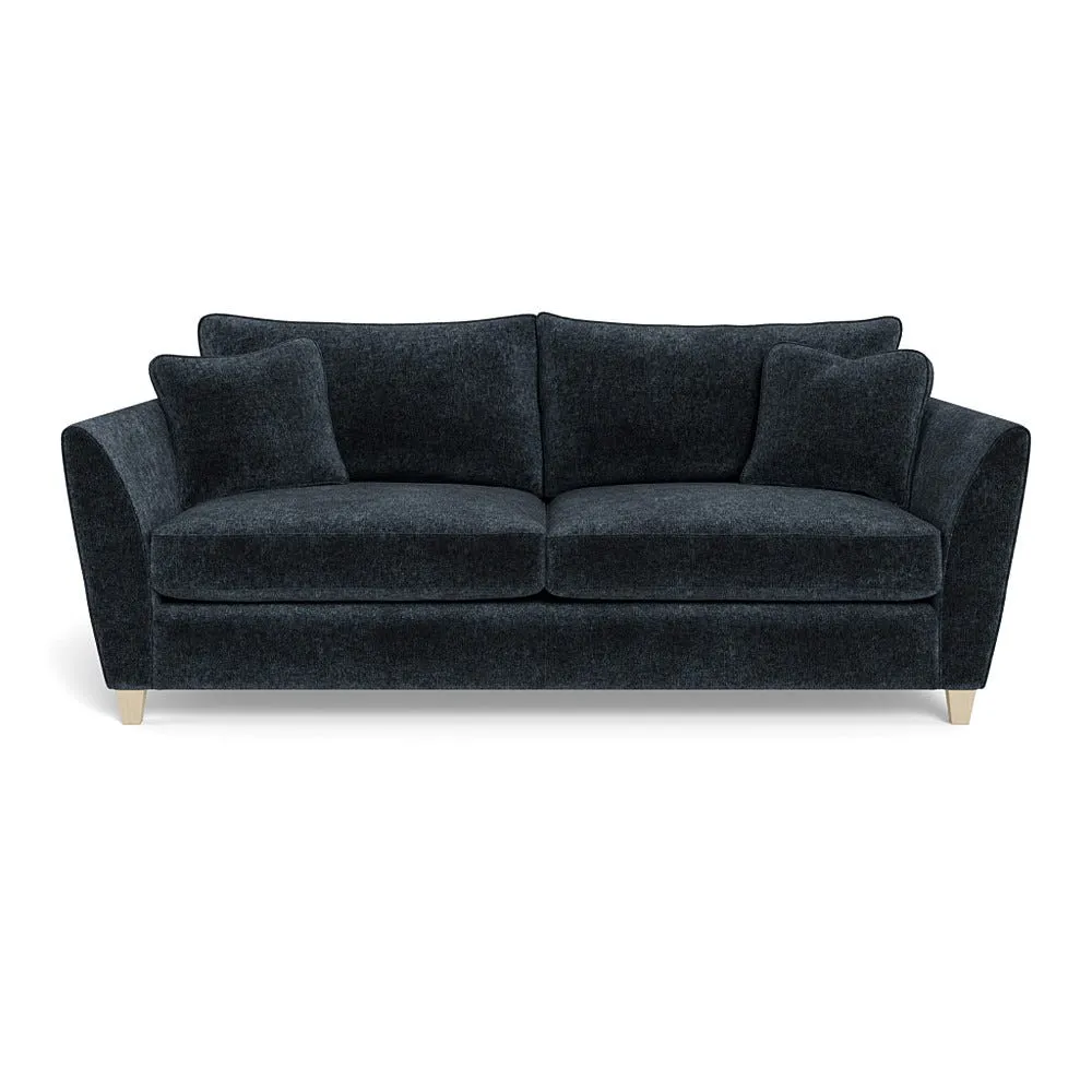 Heal's Torino 4 Seater Sofa Boucle Velvet Space Natural Feet 1