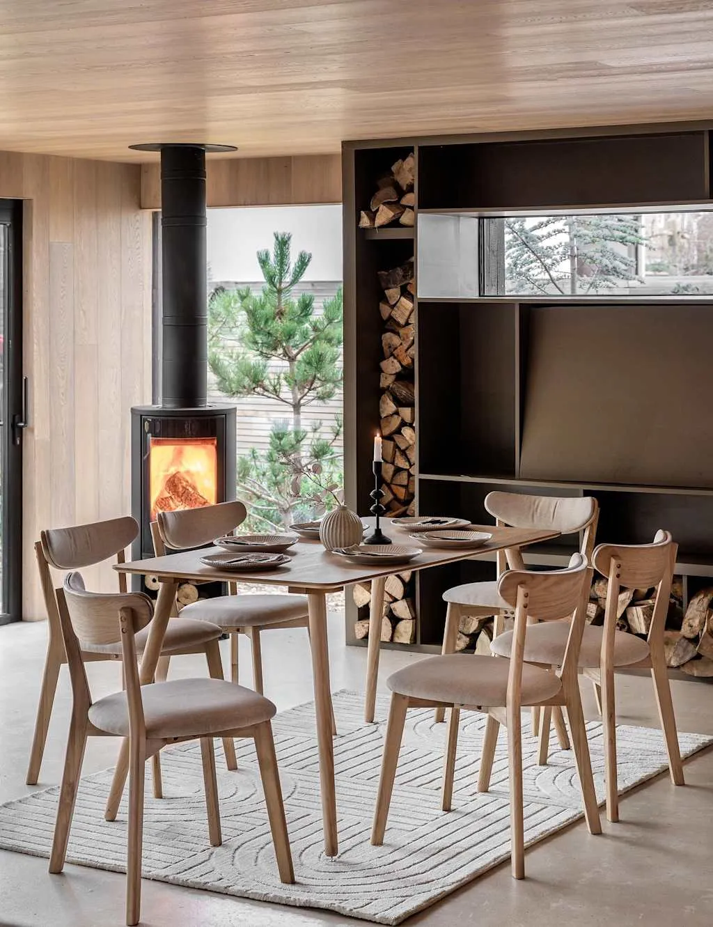 Gallery Direct Hatfield Four Seater Dining Table Natural