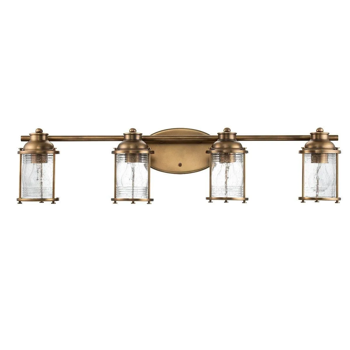 Netlighting Kichler Ashland Bay Wall Lamp Natural Brass IP44 in Yellow 5