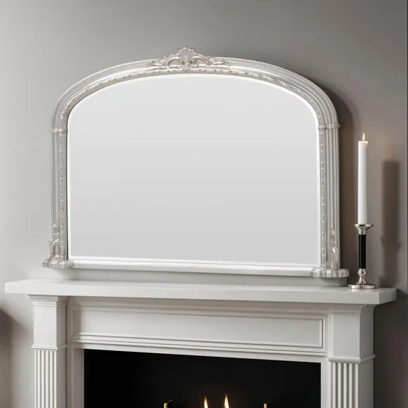 Yearn Victoria Arched Bevelled Overmantel Wall Mirror