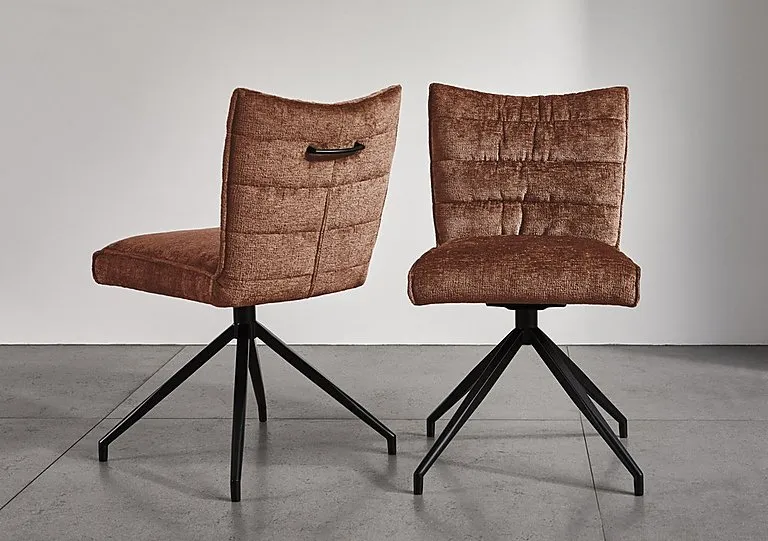 Saturn Pair of Swivel Dining Chairs