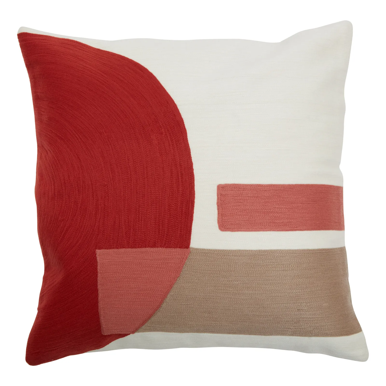 Orsina Red & White Tonal Cushion