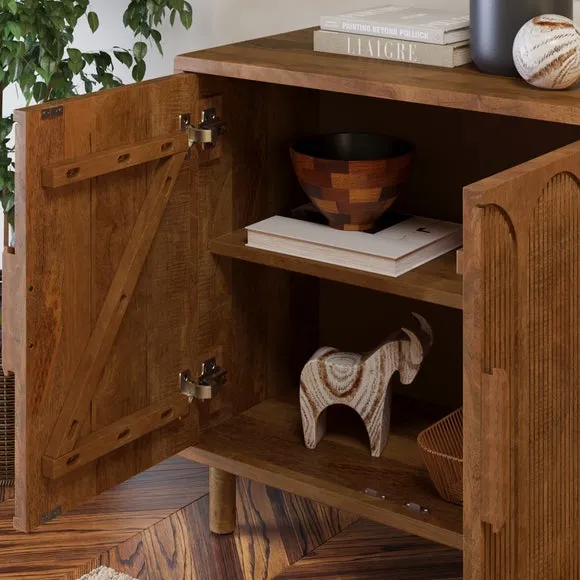 Khari 2 Door Small Sideboard, Mango Wood 3