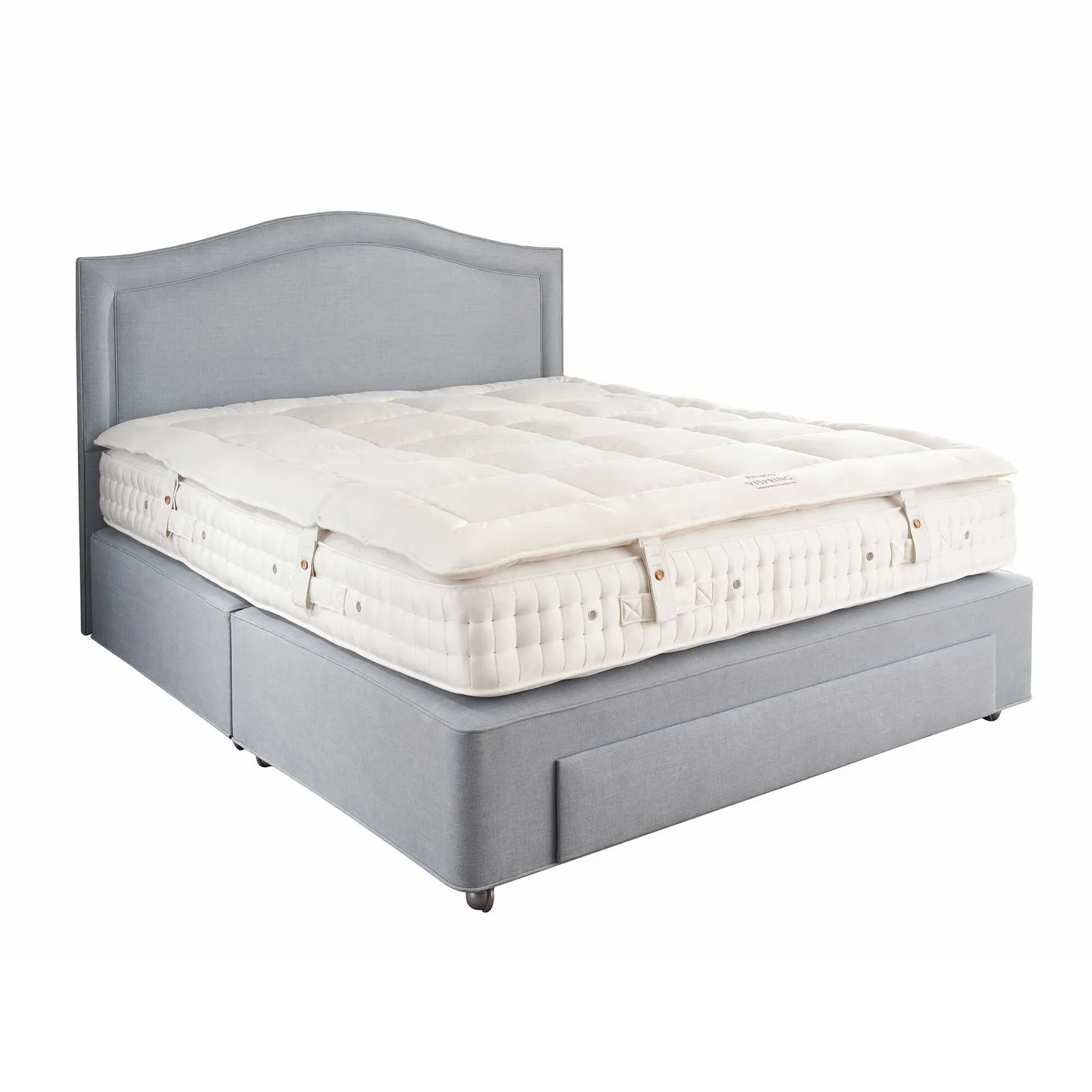 Vispring Pillowtop Super King Size Mattress Topper 182X200Cm, White | Barker & Stonehouse 5