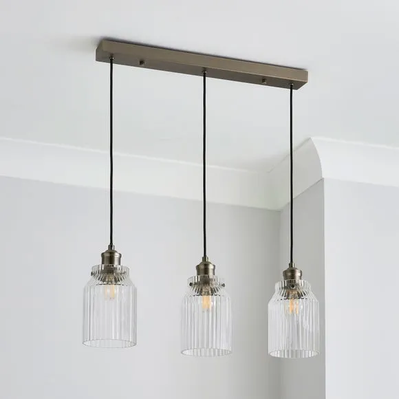 Tobias 3 Light Diner Ceiling Light 2