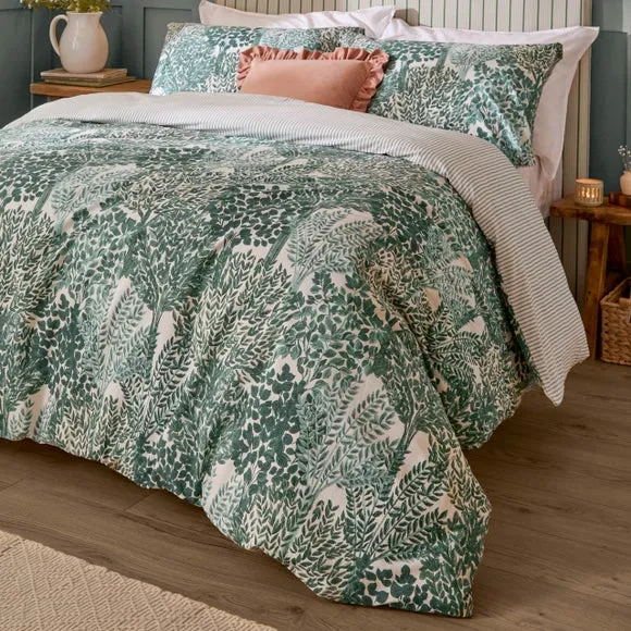Wylder Nature Topiary Polycotton Duvet Cover & Pillowcase Set 3