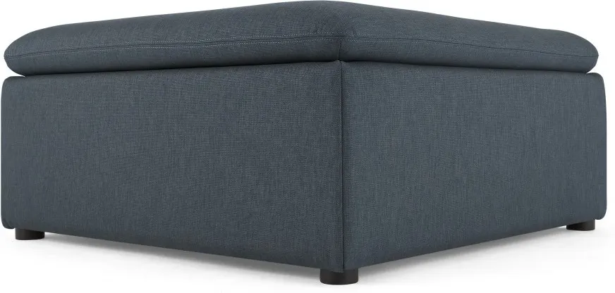 Victor Modular Sofa Storage Ottoman, Lido Blue