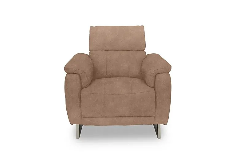 Moet Fabric Power Recliner Chair with Telescopic Headrest - Dexter Sand - Sofas and Armchairs - In Time for Christmas