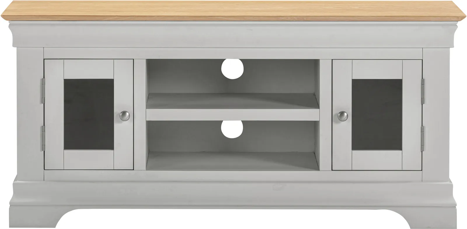 Seconique Bordeaux Small TV Stand (Fully Assembled) in Light Grey 3