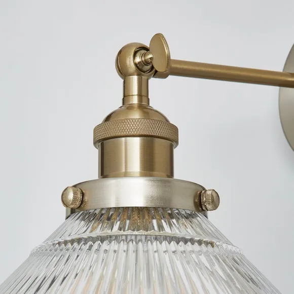 Logan Glass Plug In Wall Light 2