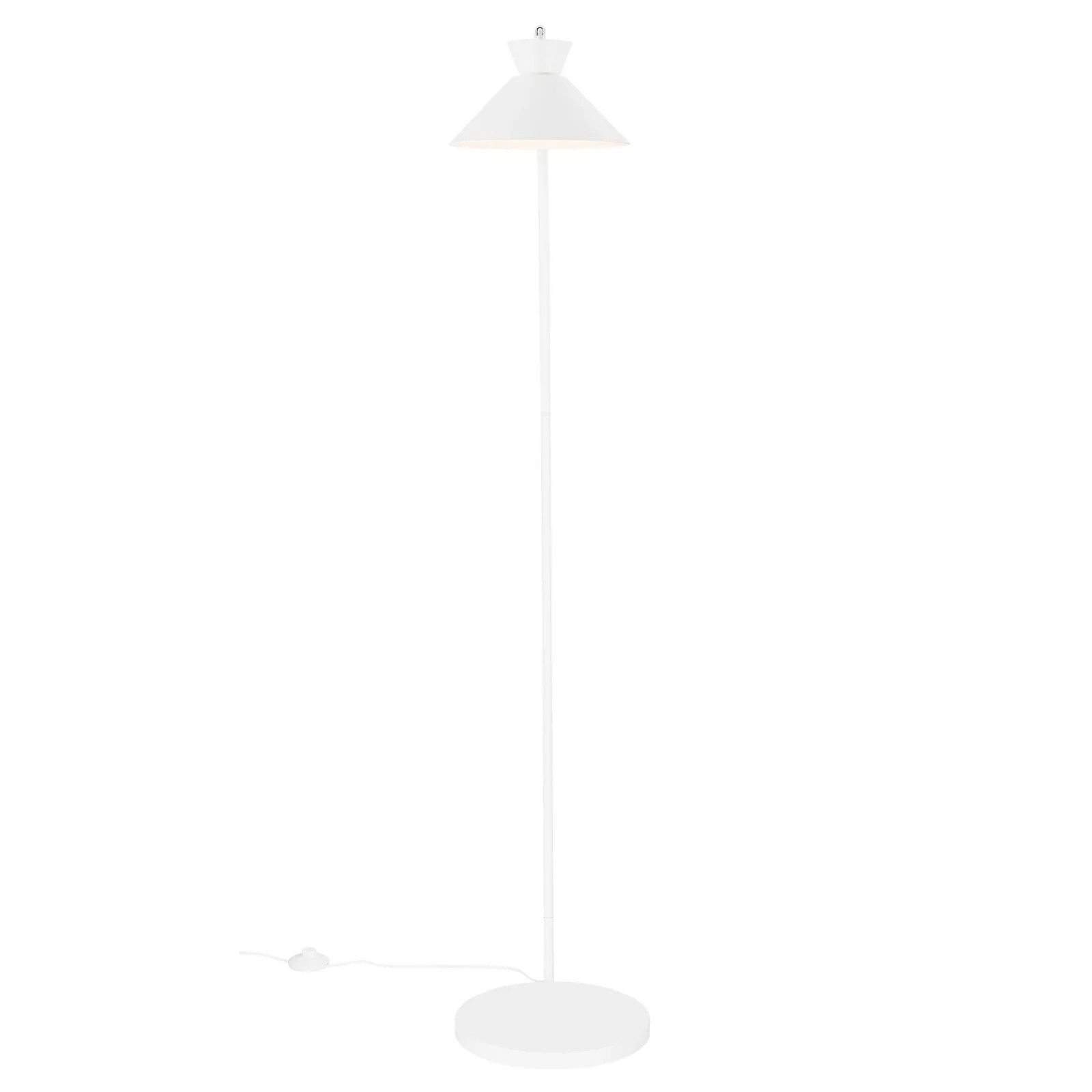 Nordlux Dial Floor Lamp White Metal Livingroom E27 Switch 3