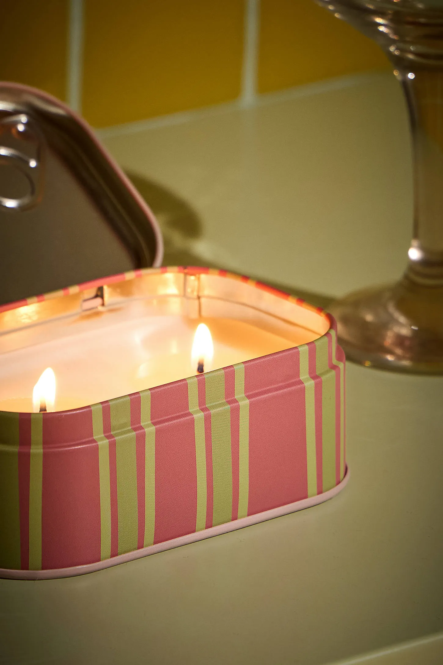 Paddywax Paddwax Bistro Martini Soy Wax Tin Candle - Pink/Pink ALL 2