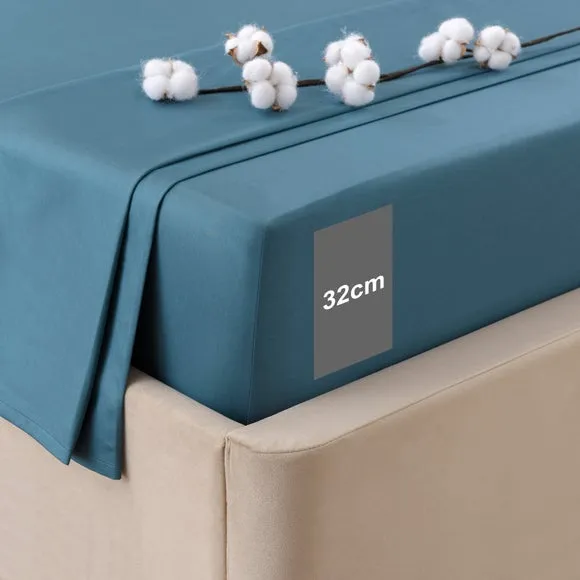 Dorma Smooth & Soft 300 Thread Count 100% Cotton Sateen Fitted Sheet 2