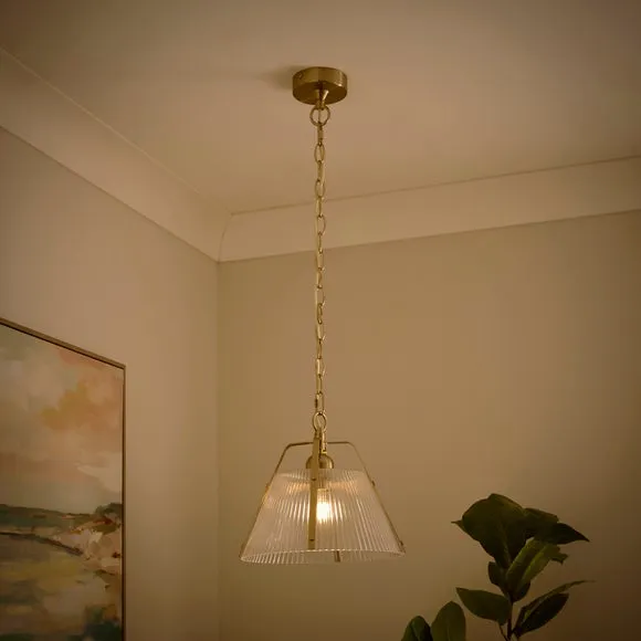 Luca Ribbed Adjustable Pendant Light 2