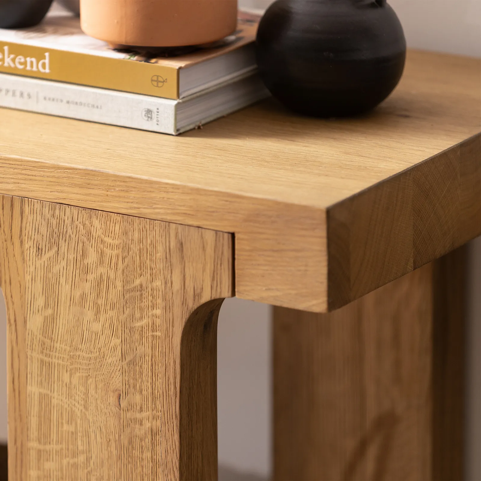 Wade Console Table, Neutral Wood | Barker & Stonehouse 5