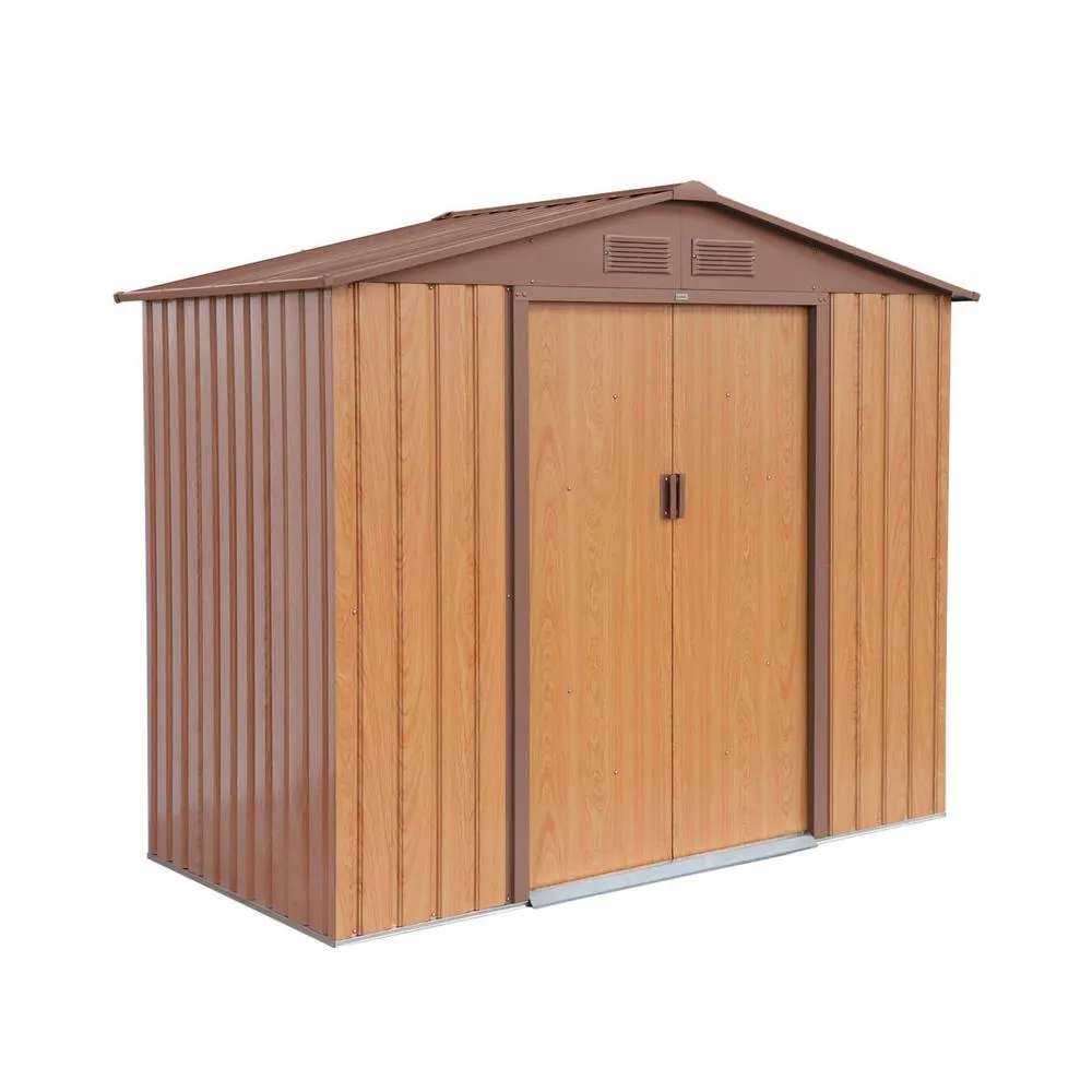sweeek Garden shelter 2.71m² with anchor kit in Brown 2