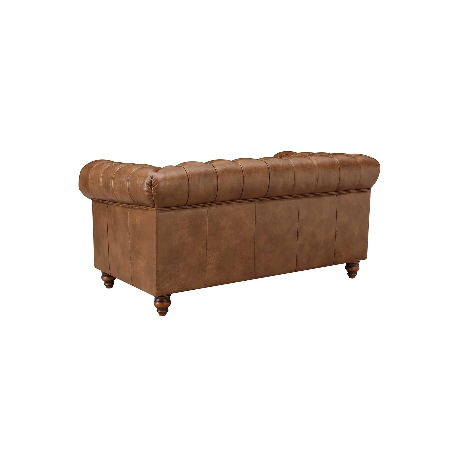 Ullswater 2 Seater Chesterfield Sofa 2034 Dark Rum Fl, Brown Leather | Barker & Stonehouse 3