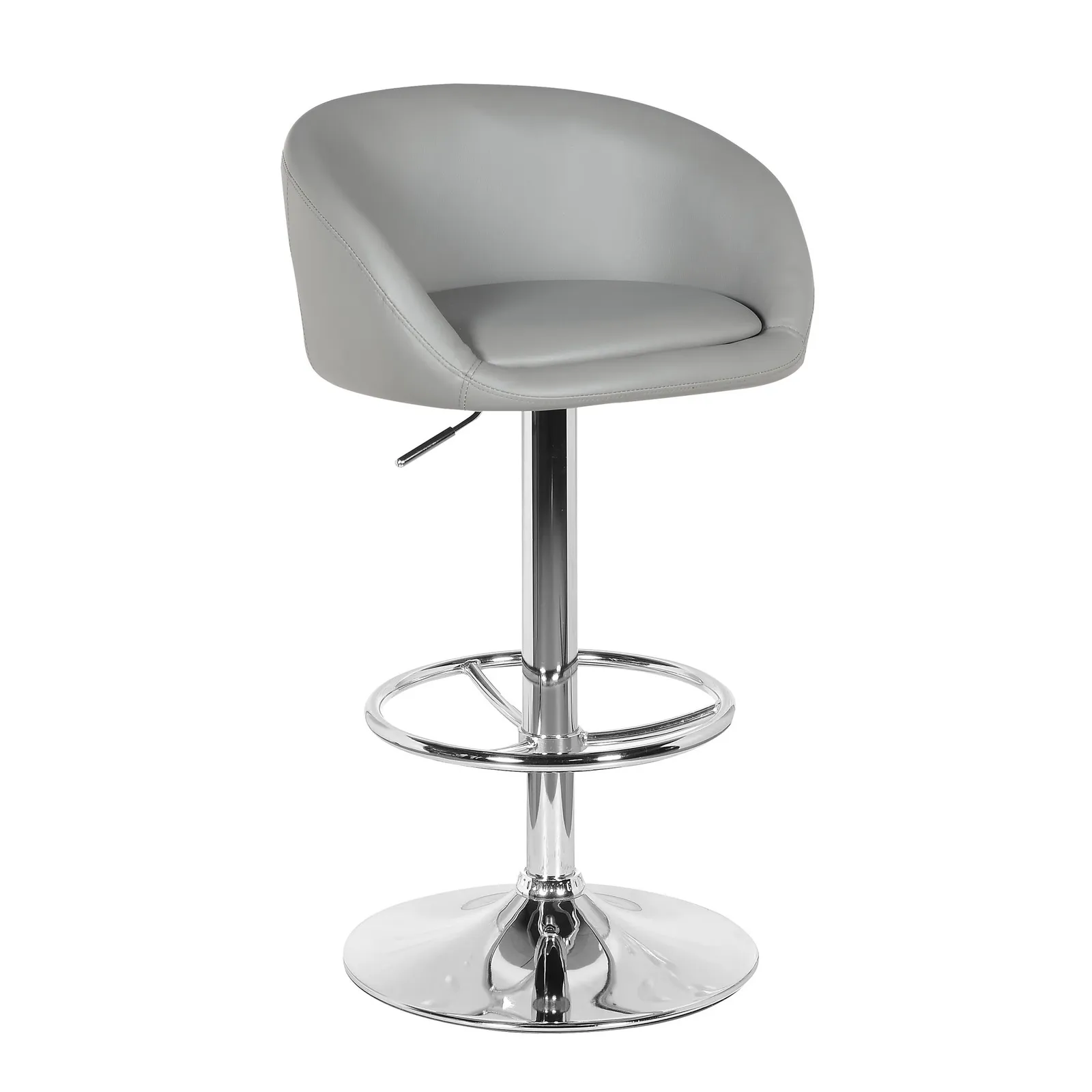 Apollo PU Leather Bar Stool Grey