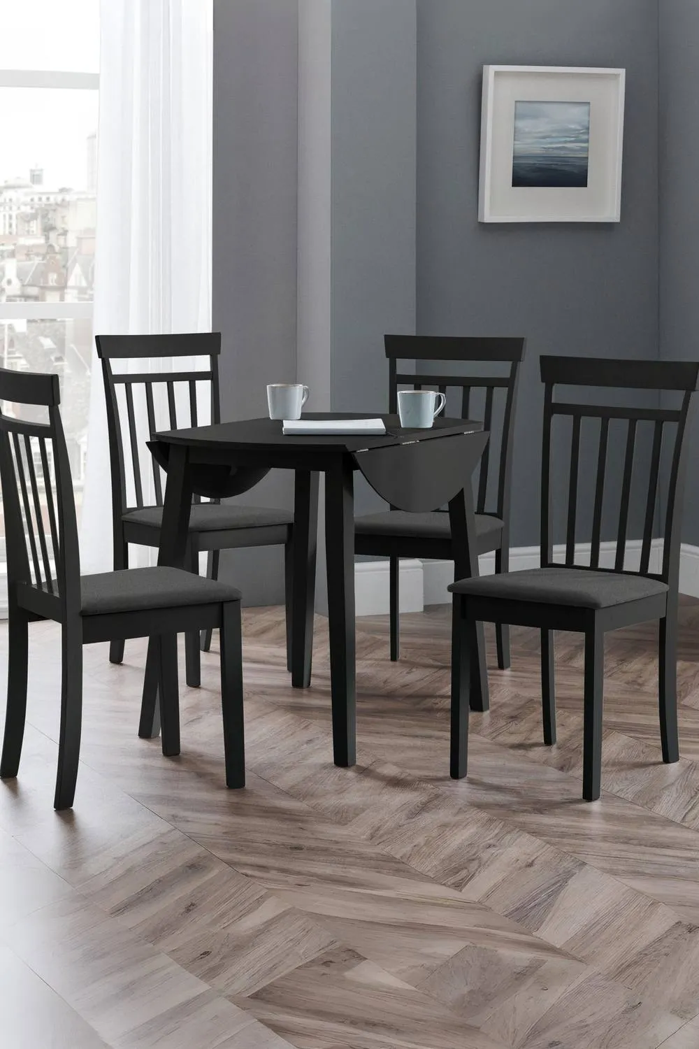 Julian Bowen Coast Dining Chair (Set of 2) in Black 3