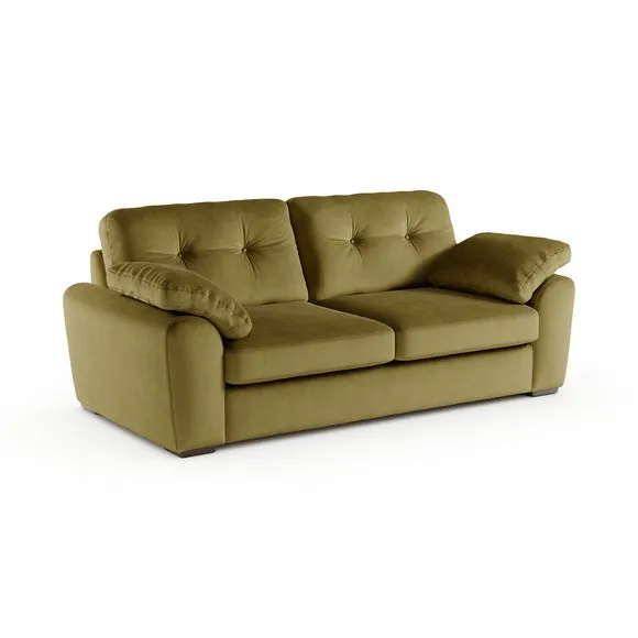 Milton Matte Velvet 3 Seater Sofa 6