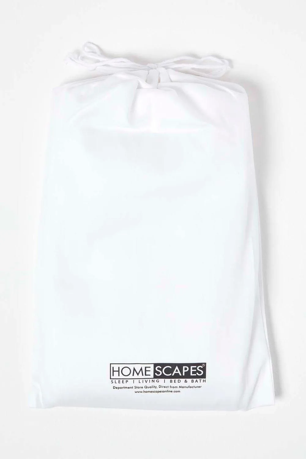 Homescapes Sateen Cotton Cot Bed Duvet Cover Set 400 Thread Count in White 5