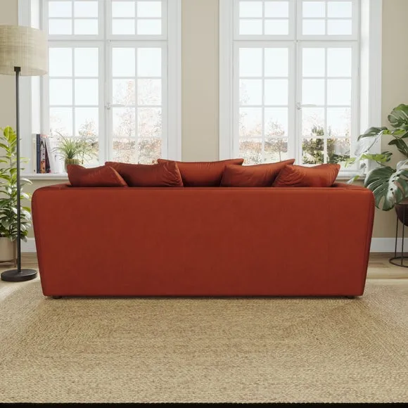 Blake Curved Arm Opulent Velvet 3 Seater Sofa 2