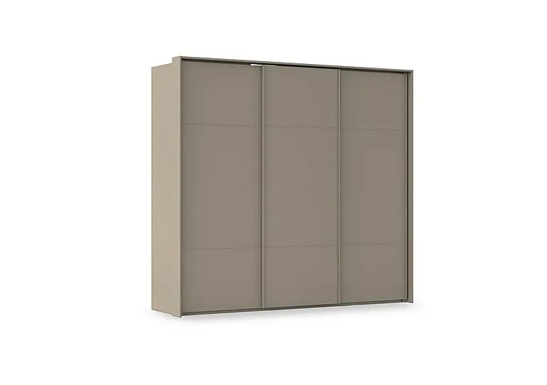 Haven 250cm 3 Door Slider Wardrobe with Décor Doors