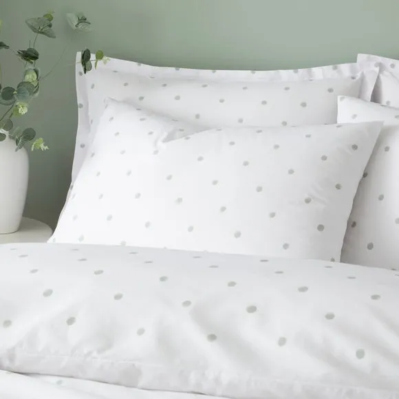 Polka Dots Polycotton Duvet Cover & Pillowcase Set 4