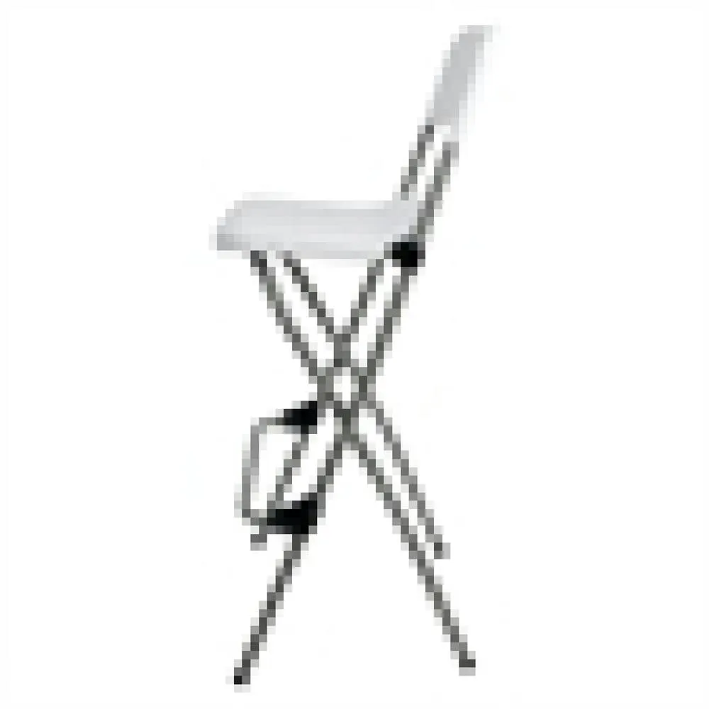 netfurniture Bazon Folding Kitchen Breakfast Bar Stool Indoor & Outdoor Assembled in White 5