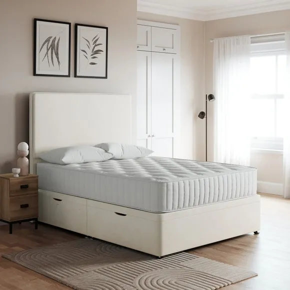 Everyday Side Ottoman Bed Frame, Chenille 1