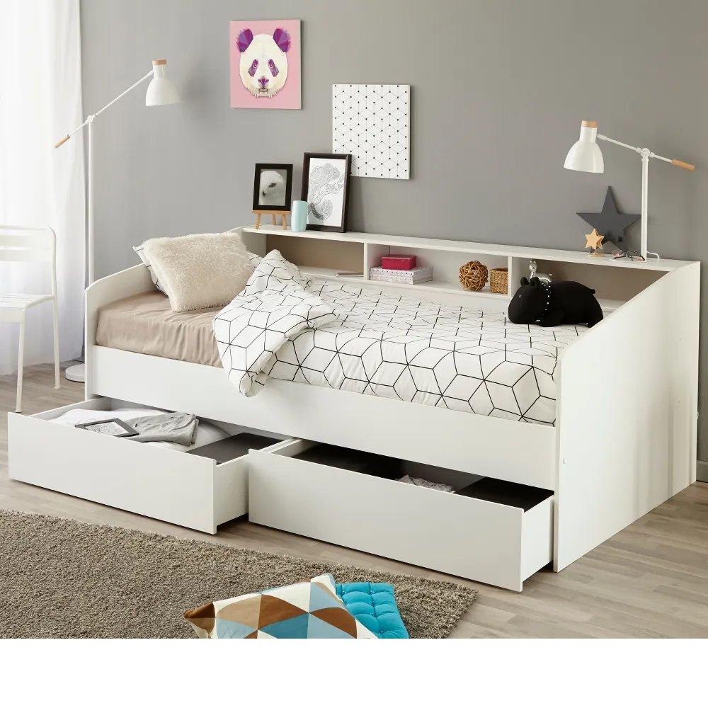Sleep White Wooden Day Bed Frame - EU Single