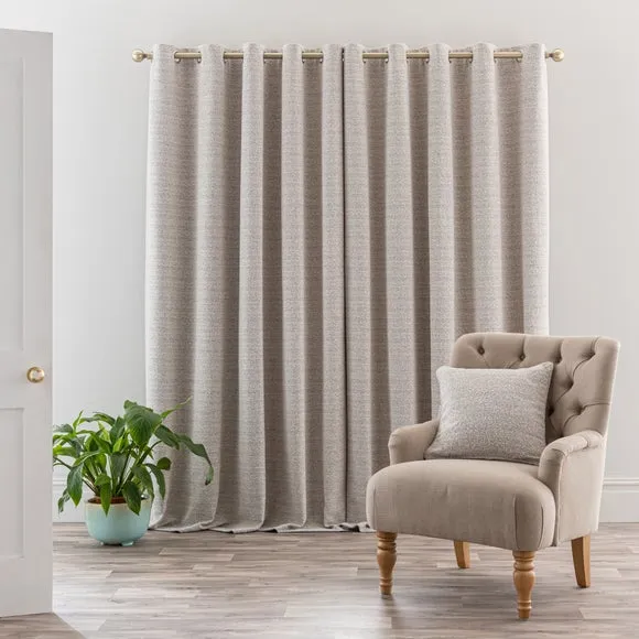 Churchgate Woodhouse Boucle Eyelet Curtains (Blackout Available) 5