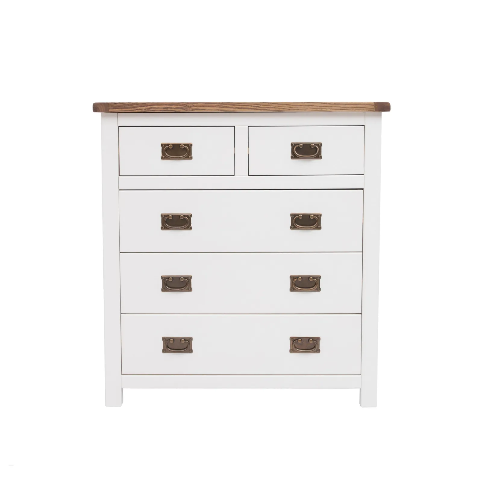 Cabinet Bits Lovere 5 Drawer Chest of Drawers Bras Drop Handle in Off-White