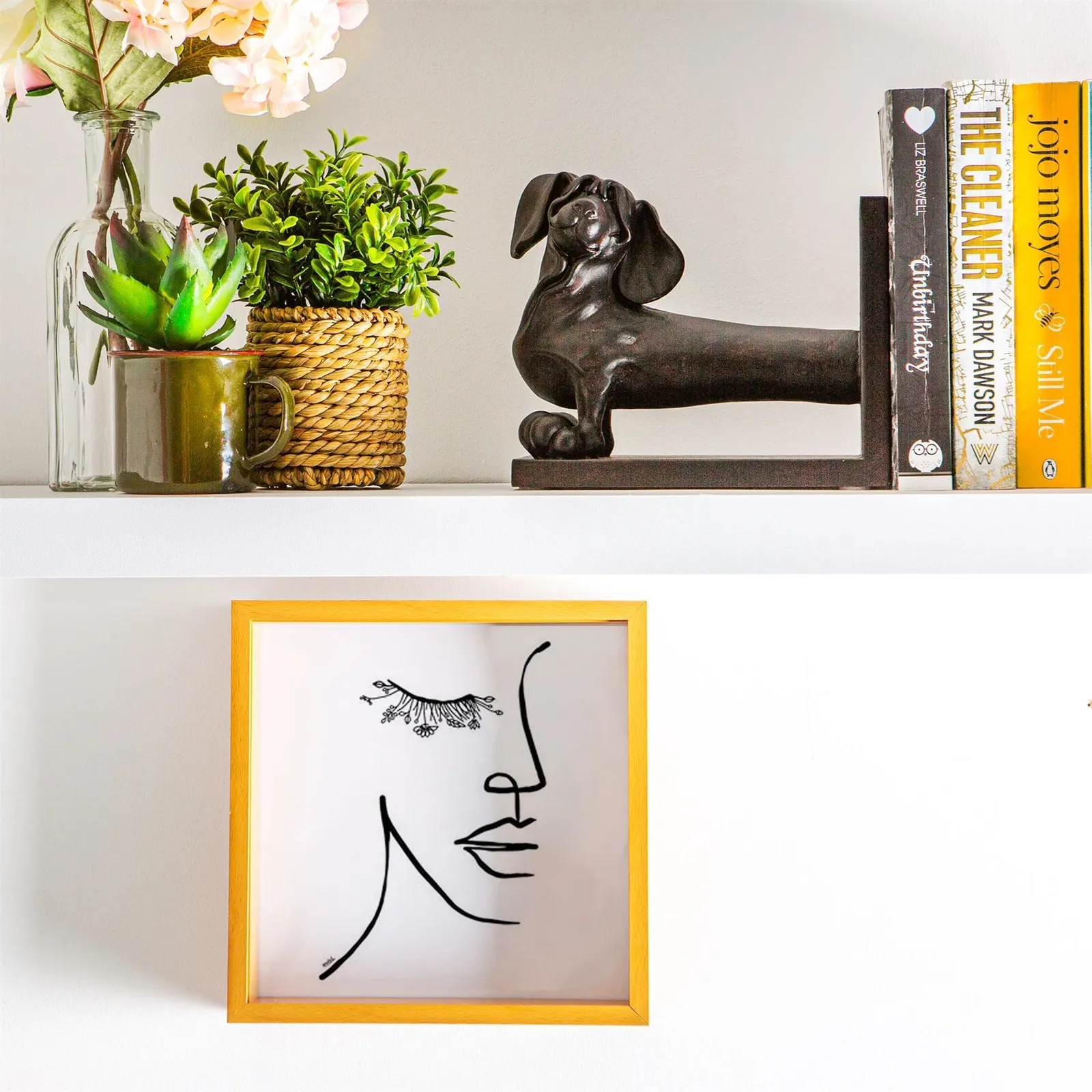 Nicola Spring 3D Deep Box Photo Frame - 8 x 8" - Pack of 1 in Light Brown 5