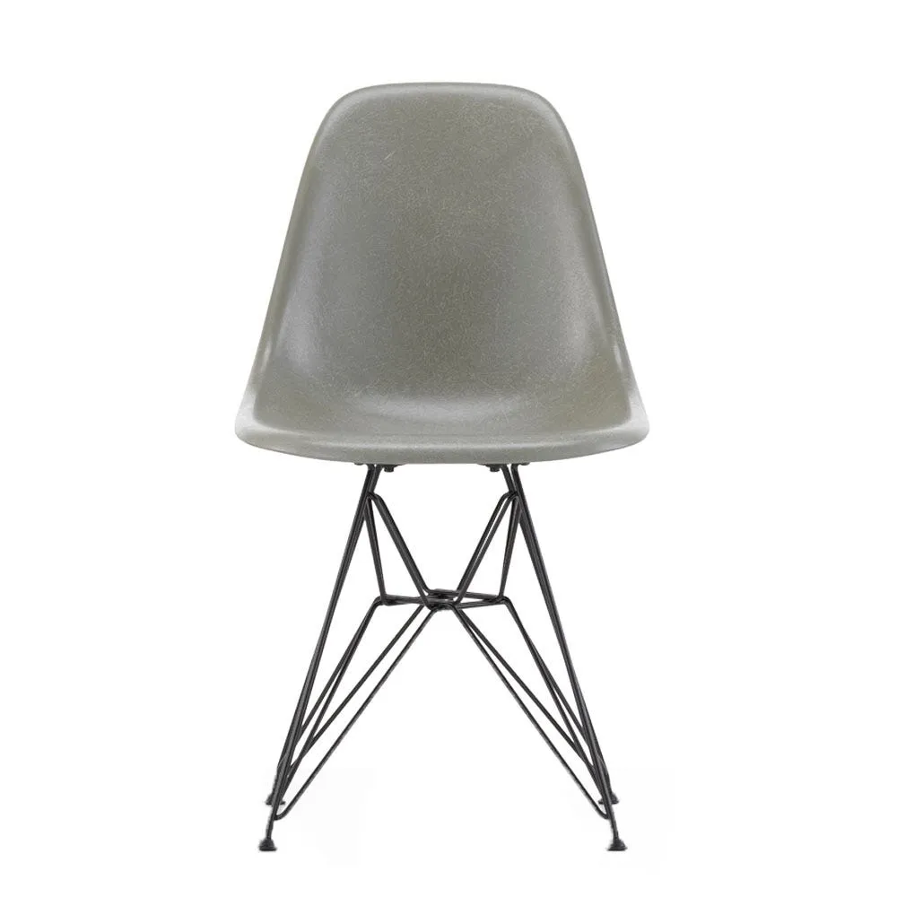 Vitra Eames Fibreglass Chair DSR Eames Raw Umber 30 Basic Dark Powder Coated Base 05 Glides 2