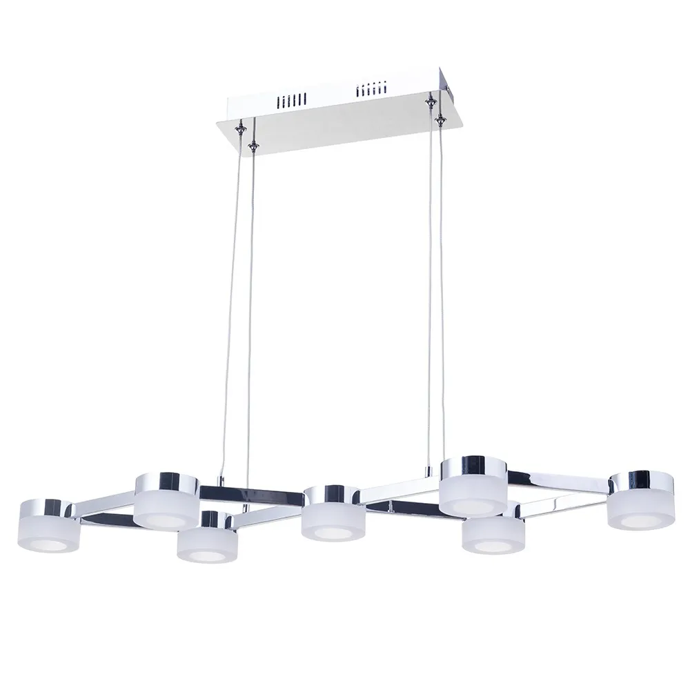 Christie 7 Light LED Pendant, Chrome