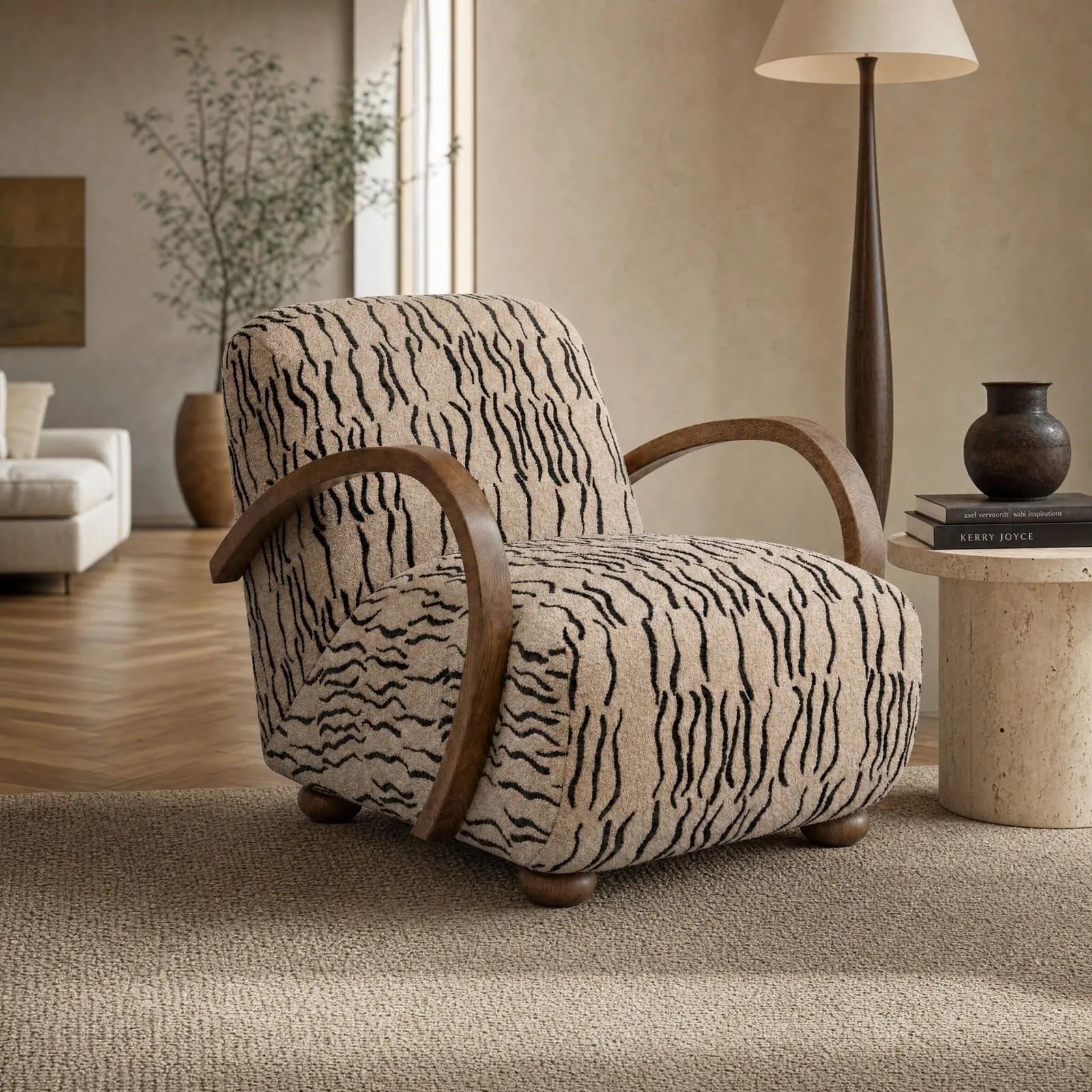 Frankie Armchair, Neutral Fabric | Barker & Stonehouse 2