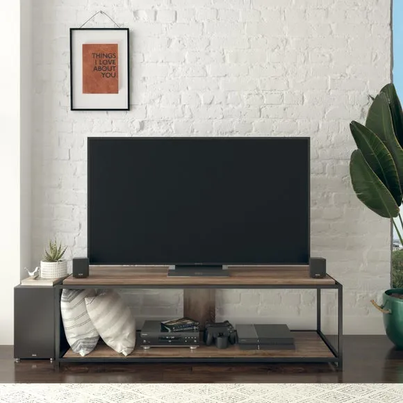 Quincy TV Unit, Weathered Oak for TVs up to 67" 2