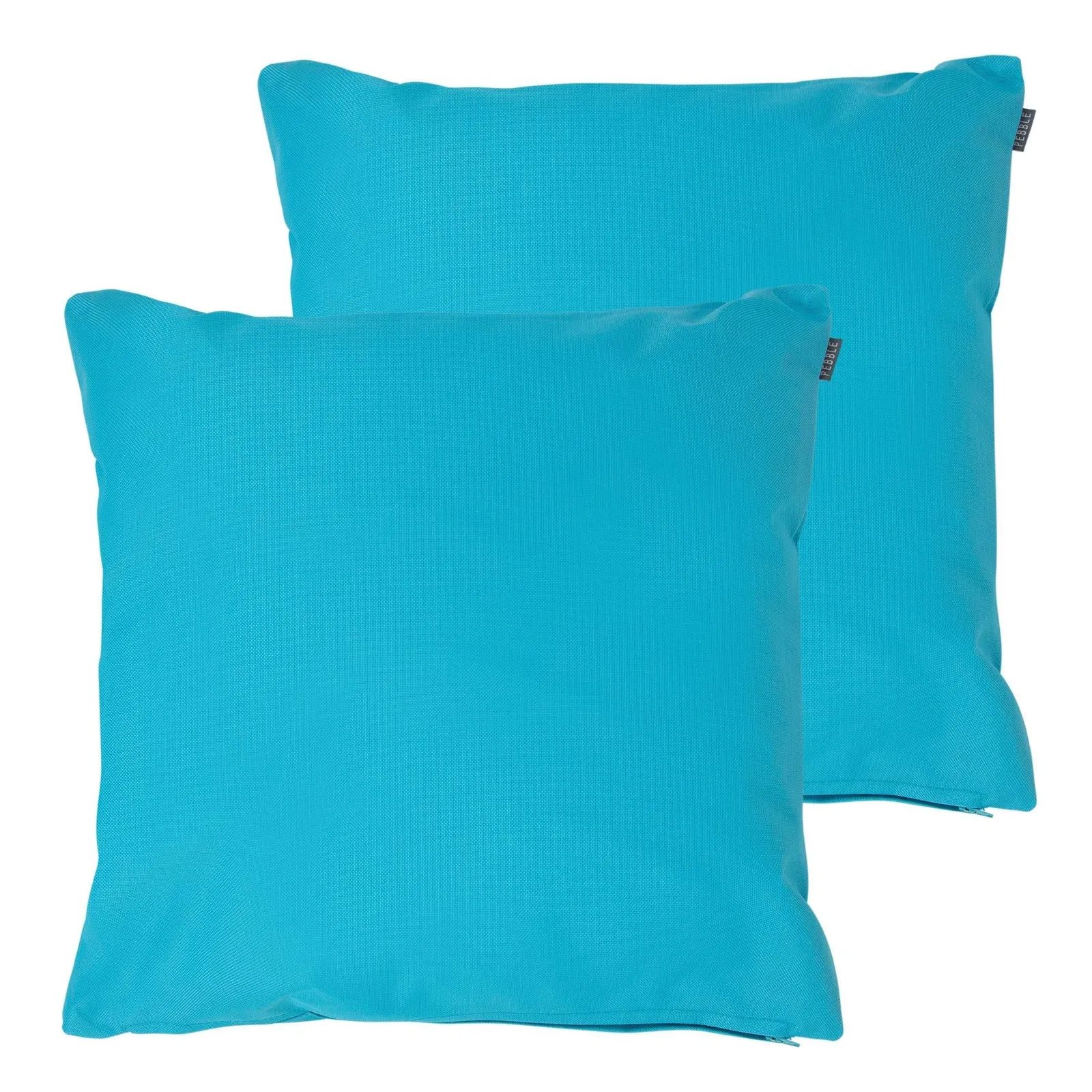 icon Indoor Outdoor Cushion Set of 2 Slate Grey Water Resistant Cushions in Aqua