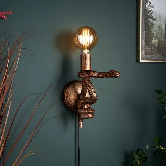 Snake Plug In Wall Light