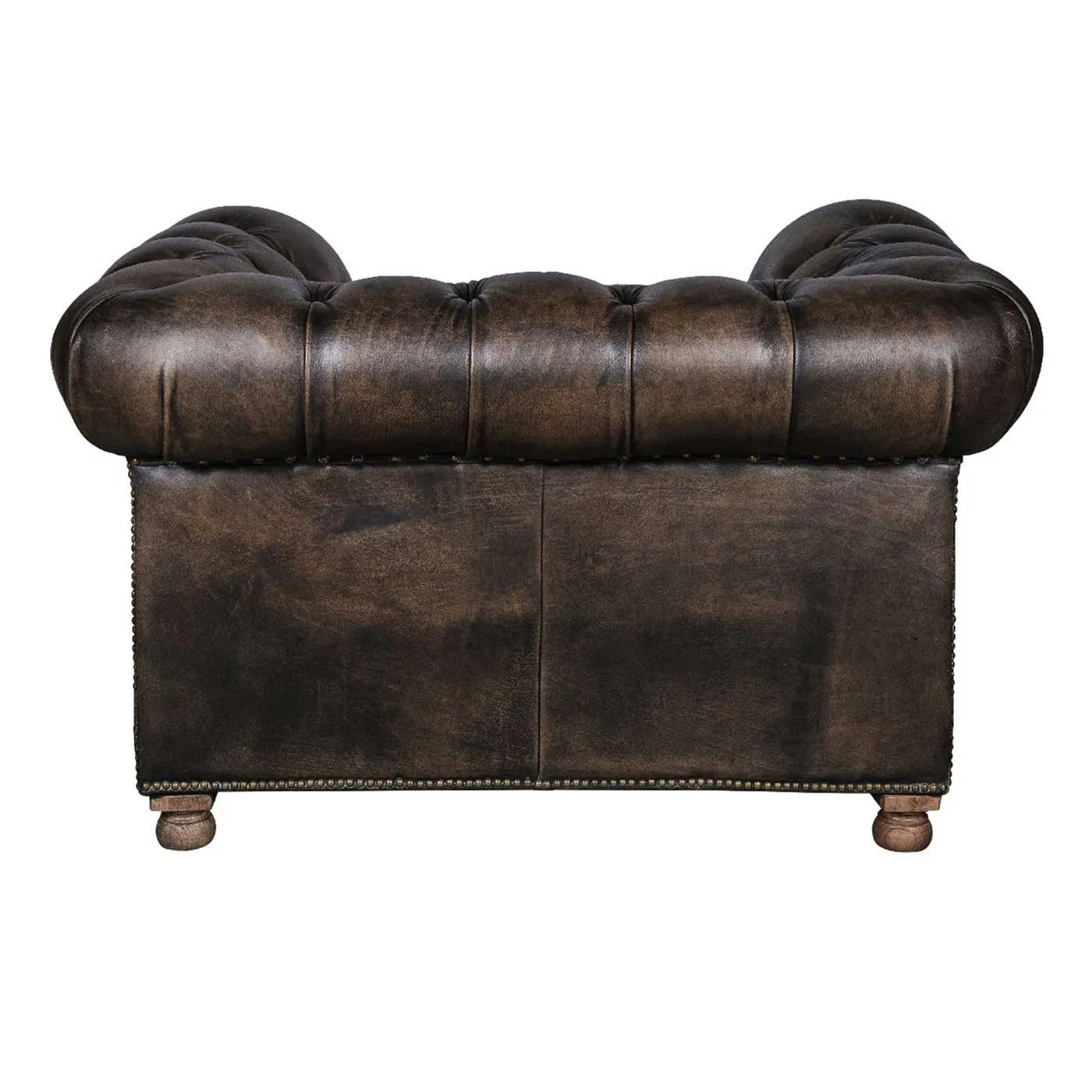 Timothy Oulton Westminster Feather Sofa 1 Seater, Black Leather | Barker & Stonehouse 5