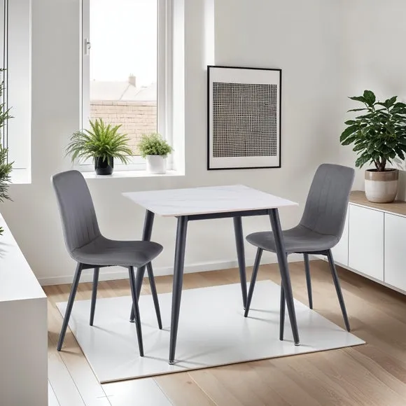 Lavina Compact Square 2 Seater Dining Table 1
