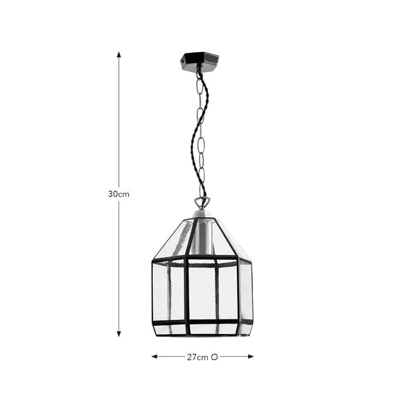 Industrial Painted Glass Pendant Light 6