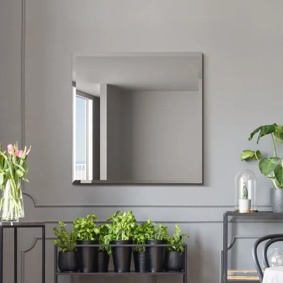 Moderni Bevelled Square Wall Mirror 1