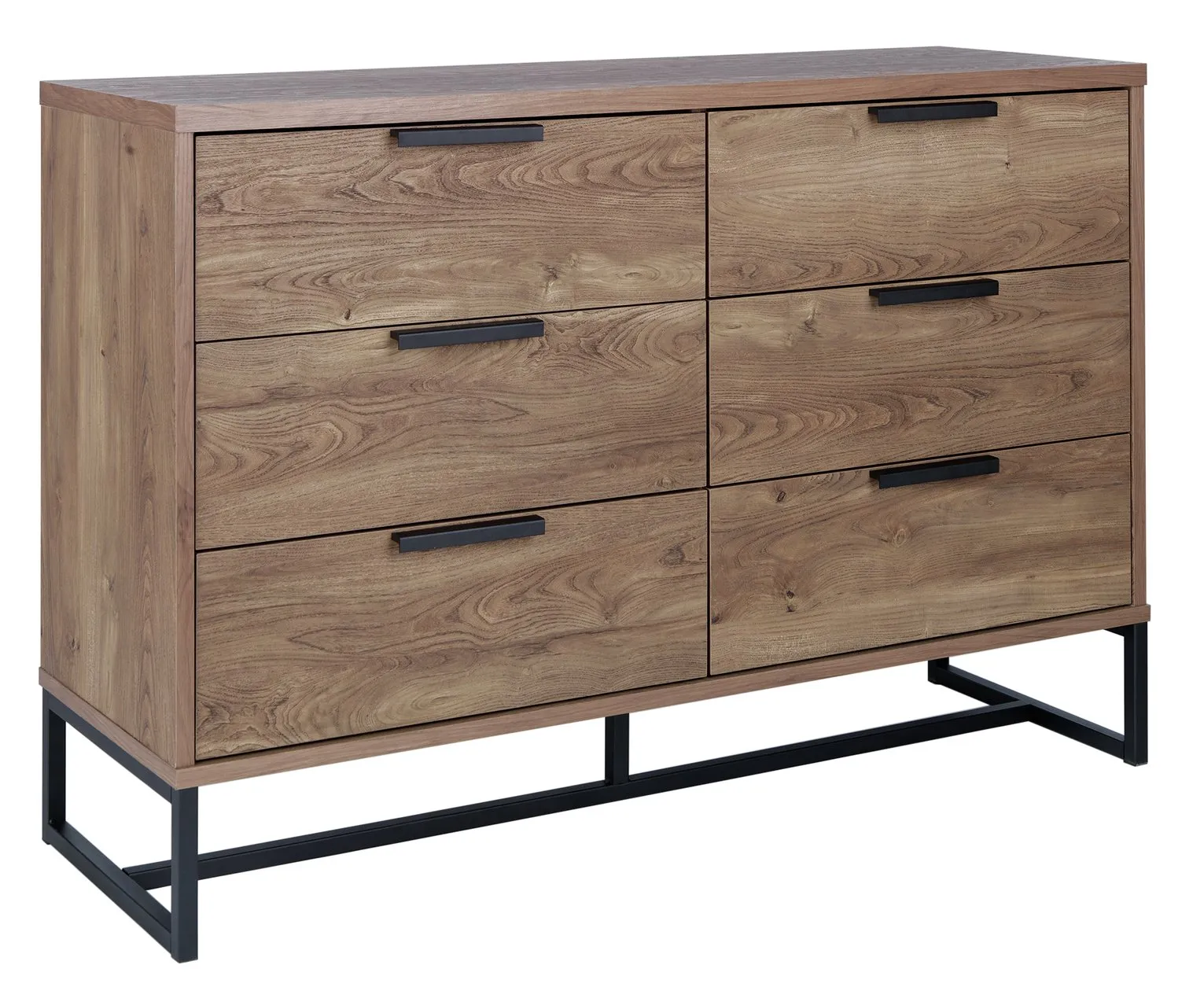 Habitat Nomad 3 +3 Drawer Chest  - Oak Effect