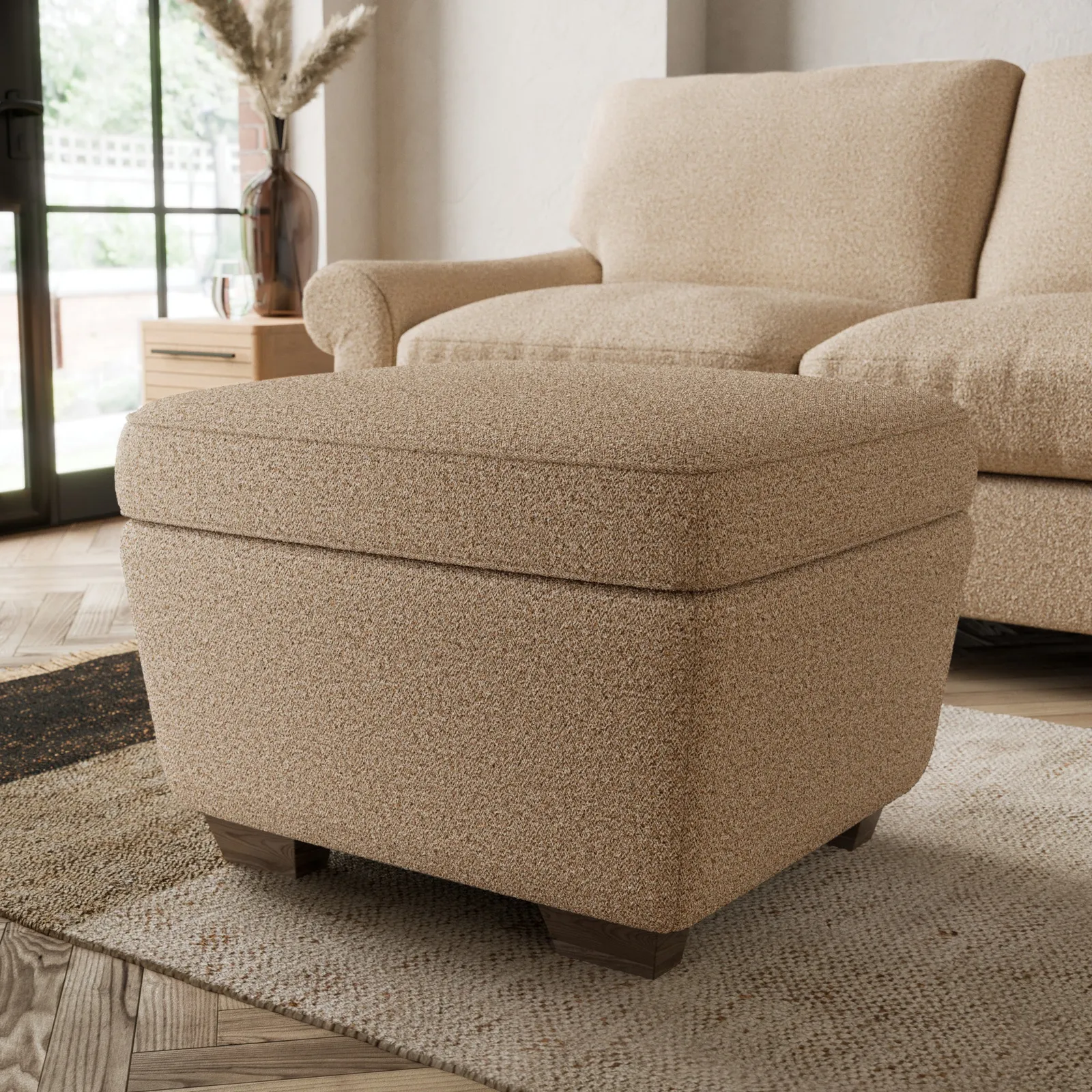 Arundel Cosy Marl Footstool Cosy Marl Camel