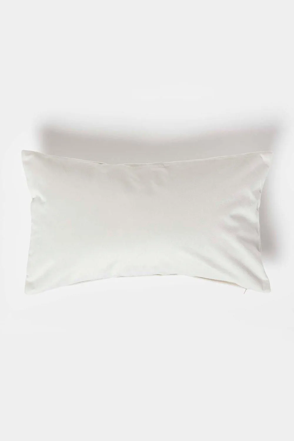 Homescapes Luxury Soft Velvet Cushion in Cream 1