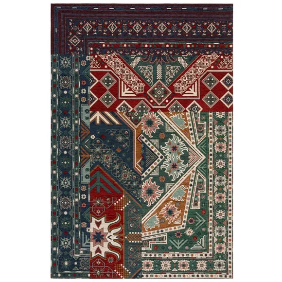 Traditional Patchwork Chenille Rug 5