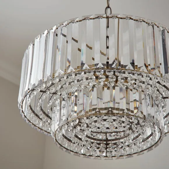 Crus Beaded Diffuser Adjustable Pendant Light 3