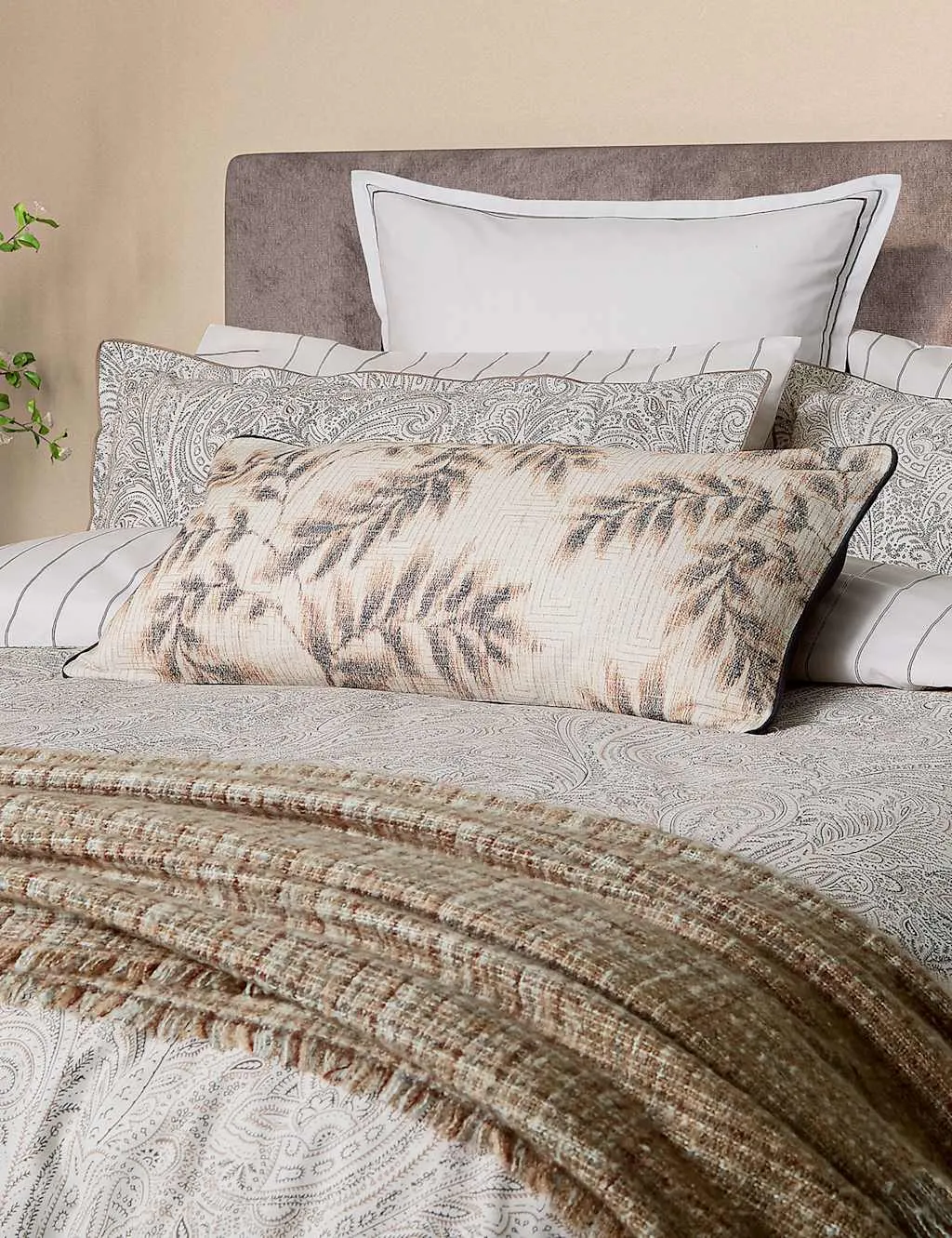Bedeck of Belfast 2 Pack Pure Cotton Avita Pillowcases White Mix